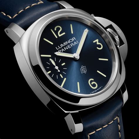 panerai blue hands|Panerai luminor watch price.